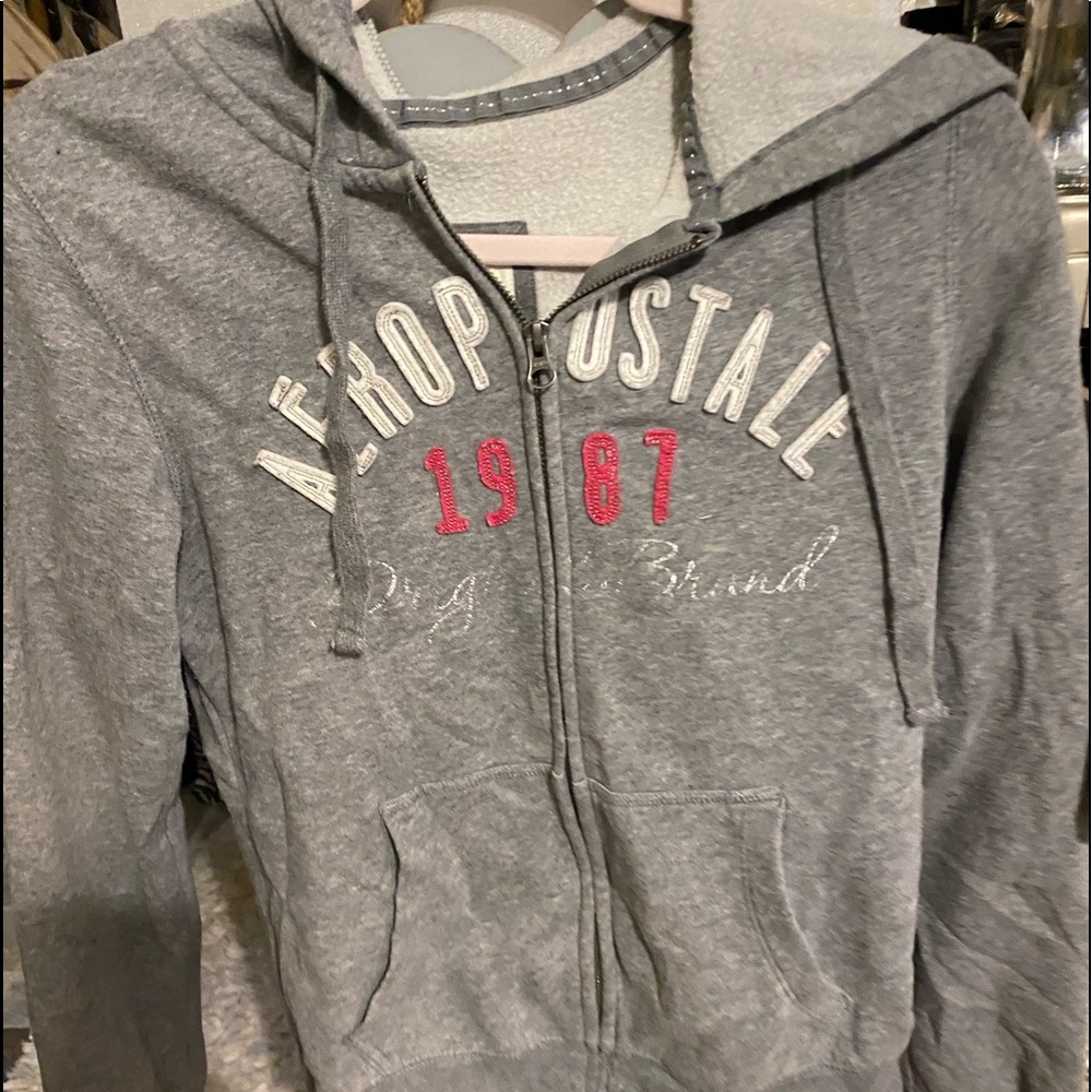 Grey Aeropostale Sweatshirt/ Hoodie size large